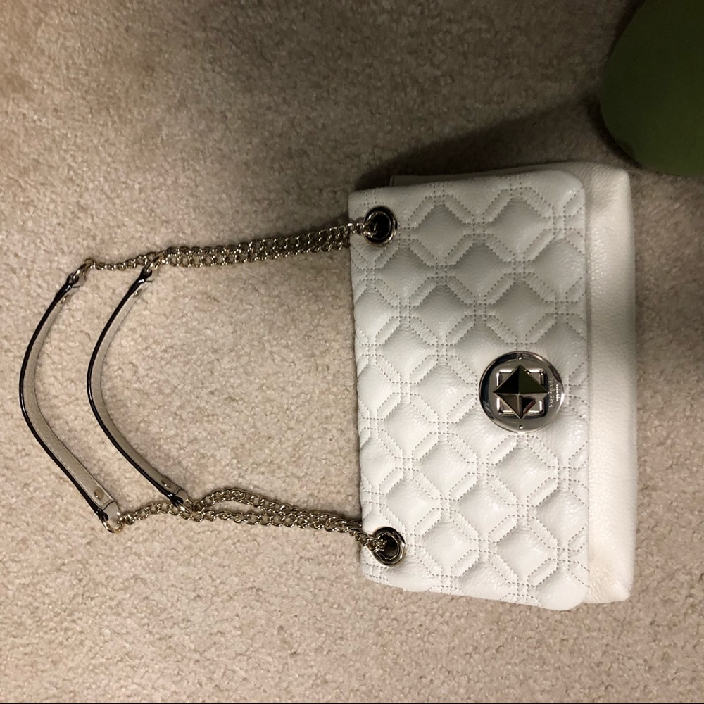 Kate spade cream/white medium shoulder bag
